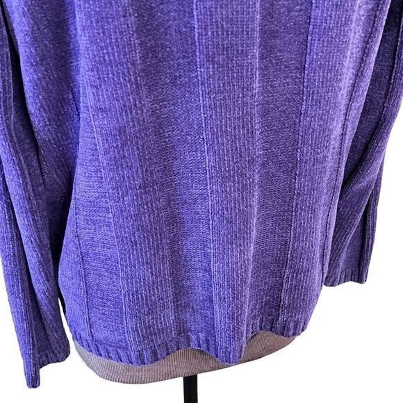 KAREN Scott Pullover Sweater Size S Purple Wide rib pattern - Picture 11 of 15